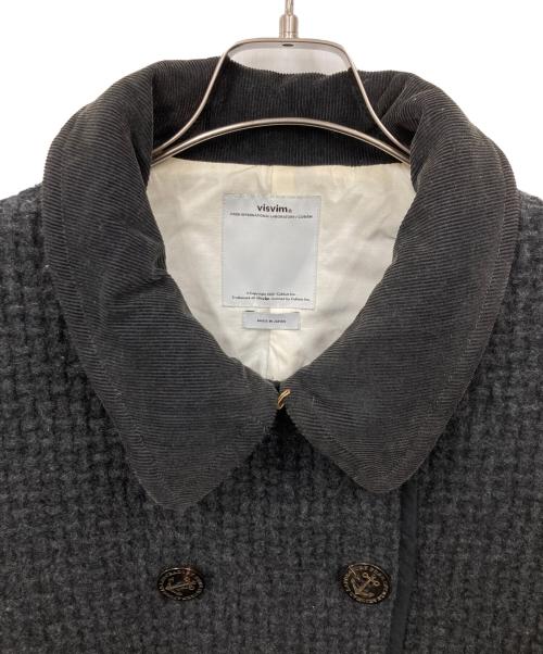 VISVIM（ビズビム）VISVIM (ビズビム) Pコート グレー サイズ:4の古着・服飾アイテム