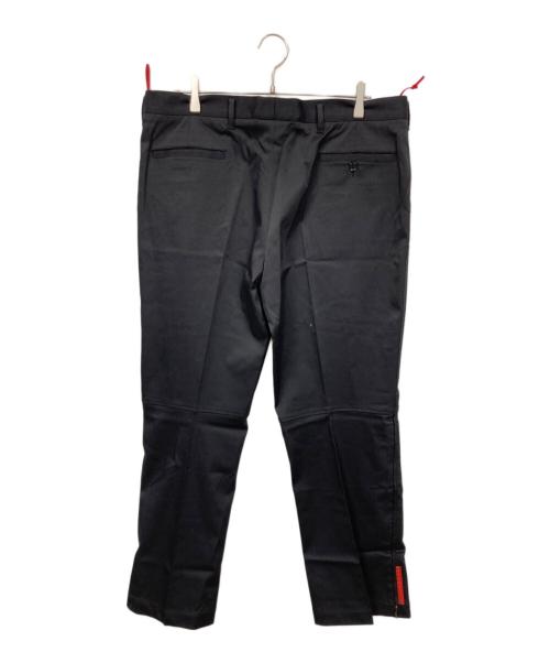 PRADA SPORTS（プラダスポーツ）PRADA SPORTS (プラダスポーツ) 裾ジップトラウザーパンツ ブラック サイズ:54の古着・服飾アイテム