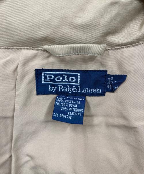 POLO RALPH LAUREN（ポロ・ラルフローレン）POLO RALPH LAUREN (ポロ・ラルフローレン) ダウンジャケット ベージュ サイズ:Lの古着・服飾アイテム