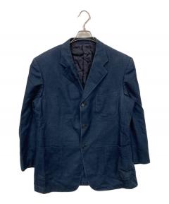 中古・古着通販】Bagutta (バグッタ) リネンダブルジャケット ブルー