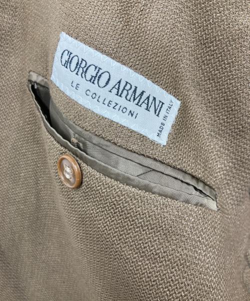 GIORGIO ARMANI（ジョルジョアルマーニ）GIORGIO ARMANI (ジョルジョアルマーニ) テーラードジャケット ベージュ サイズ:51の古着・服飾アイテム