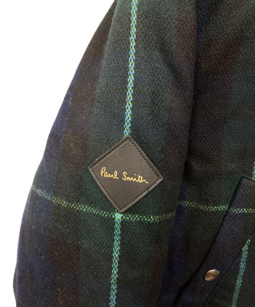 PAUL SMITH（ポールスミス）PAUL SMITH (ポールスミス) ブラックウォッチフーデッド ダウン カーキ サイズ:Mの古着・服飾アイテム
