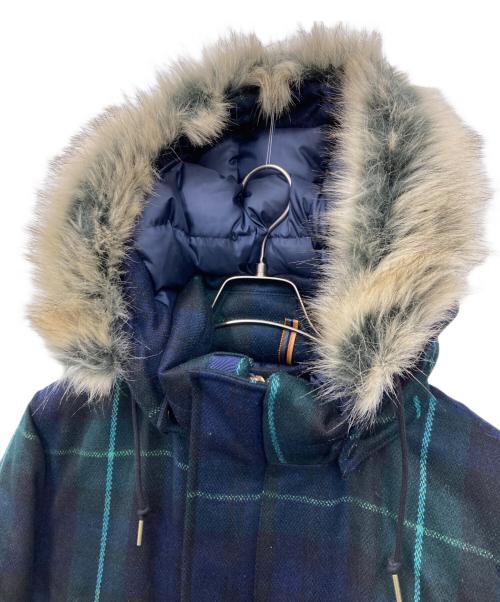 PAUL SMITH（ポールスミス）PAUL SMITH (ポールスミス) ブラックウォッチフーデッド ダウン カーキ サイズ:Mの古着・服飾アイテム