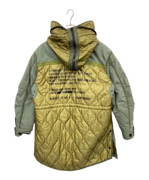 DIESEL（ディーゼル）DIESEL (ディーゼル) W-KOVIKミリタリーコート グリーン サイズ:Sの古着・服飾アイテム