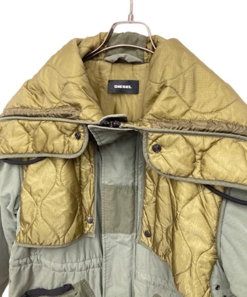 DIESEL（ディーゼル）DIESEL (ディーゼル) W-KOVIKミリタリーコート グリーン サイズ:Sの古着・服飾アイテム