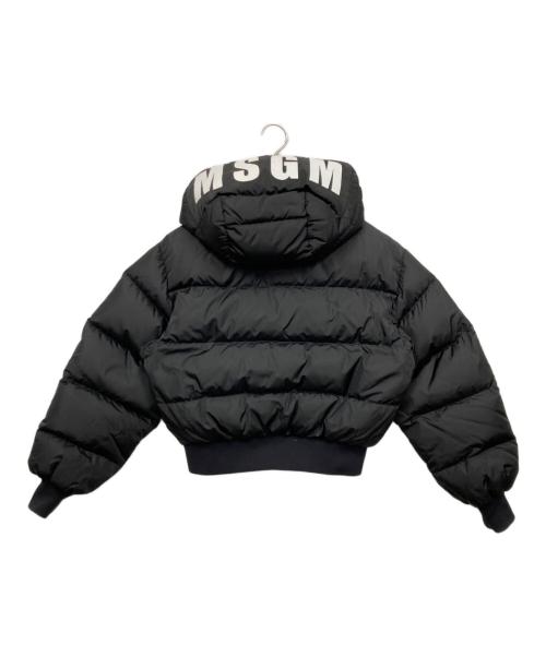 MSGM（エムエスジーエム）MSGM (エムエスジーエム) クロップダウンジャケット ブラック サイズ:38の古着・服飾アイテム