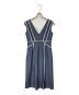 HER LIP TO (ハーリップトゥ) Lace Trimmed Chambray Dress インディゴ サイズ:S：10000円