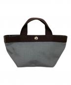 Herve Chapelierエルベシャプリエ）の古着「舟形ミニトートバッグ」｜ネイビー