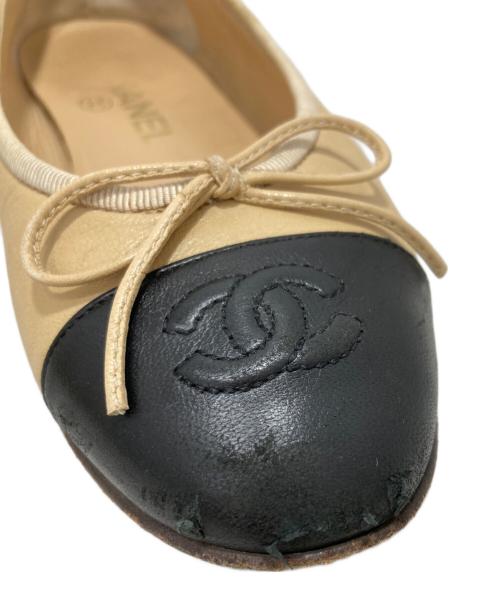 CHANEL（シャネル）CHANEL (シャネル) バレエシューズ ベージュ サイズ:35Cの古着・服飾アイテム