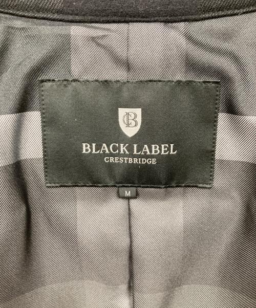 BLACK LABEL CRESTBRIDGE（ブラックレーベル クレストブリッジ）BLACK LABEL CRESTBRIDGE (ブラックレーベル クレストブリッジ) Pコート ブラック サイズ:Mの古着・服飾アイテム