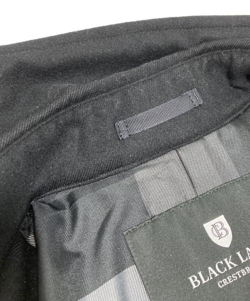 BLACK LABEL CRESTBRIDGE（ブラックレーベル クレストブリッジ）BLACK LABEL CRESTBRIDGE (ブラックレーベル クレストブリッジ) Pコート ブラック サイズ:Mの古着・服飾アイテム