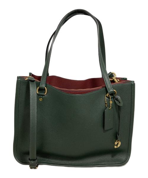 COACH（コーチ）COACH (コーチ) タイラー キャリーオール グリーンの古着・服飾アイテム