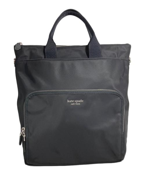 Kate Spade（ケイトスペード）Kate Spade (ケイトスペード) ナイロン コンバーチブル バッグパック ブラックの古着・服飾アイテム