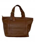 COACHコーチ）の古着「レザーハンドバッグ」｜ブラウン