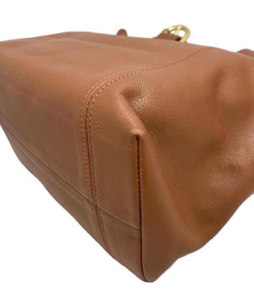 COACH（コーチ）COACH (コーチ) レザーハンドバッグ ブラウンの古着・服飾アイテム