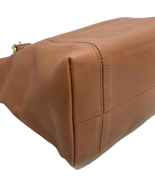 COACH（コーチ）COACH (コーチ) レザーハンドバッグ ブラウンの古着・服飾アイテム