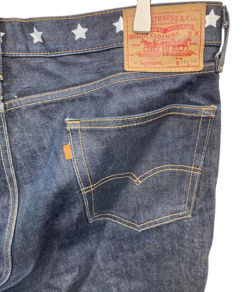 LEVI'S（リーバイス）LEVI'S (リーバイス) Supreme (シュプリーム) スタープリント デニムパンツ インディゴ サイズ:W36の古着・服飾アイテム