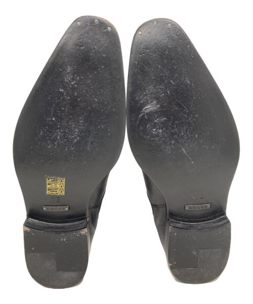 GUCCI（グッチ）GUCCI (グッチ) レザーシューズ ブラック サイズ:40Eの古着・服飾アイテム