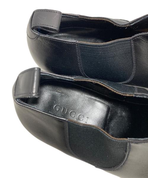 GUCCI（グッチ）GUCCI (グッチ) レザーシューズ ブラック サイズ:40Eの古着・服飾アイテム