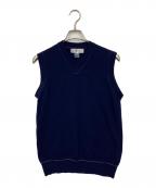 COMME des GARCONS SHIRTコムデギャルソンシャツ）の古着「ニットベスト」｜ネイビー