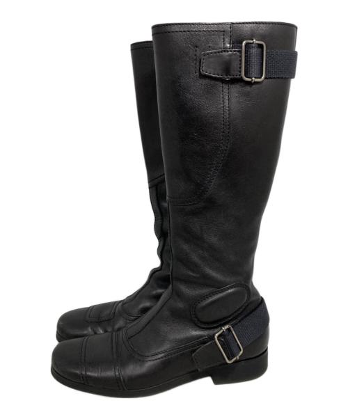 MIU MIU（ミュウミュウ）MIU MIU (ミュウミュウ) ロングブーツ ブラック サイズ:36の古着・服飾アイテム