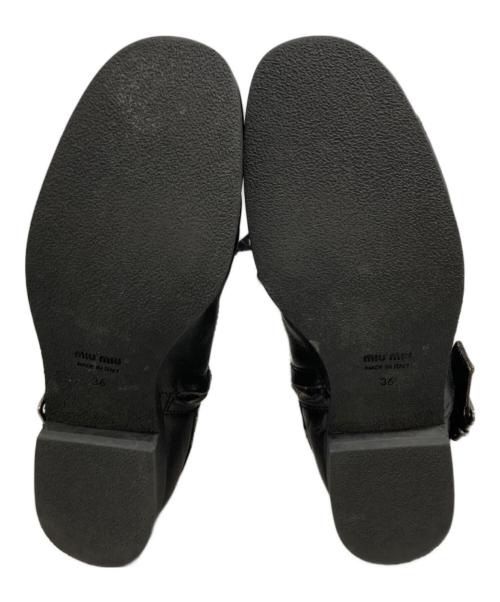 MIU MIU（ミュウミュウ）MIU MIU (ミュウミュウ) ロングブーツ ブラック サイズ:36の古着・服飾アイテム