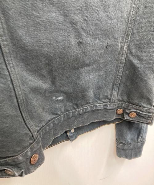 LEVI'S（リーバイス）LEVI'S (リーバイス) 後染めデニムジャケット ブラック サイズ:-の古着・服飾アイテム