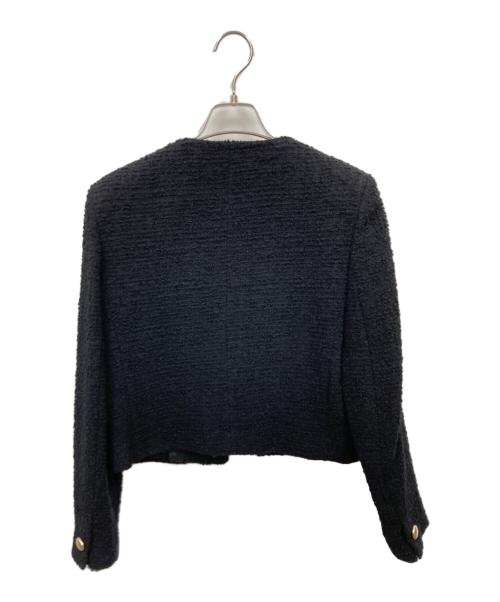Max Mara Studio（マックスマーラ ストゥディオ）Max Mara Studio (マックスマーラ ストゥディオ) オニリカ ブークレジャケット ブラック サイズ:40の古着・服飾アイテム