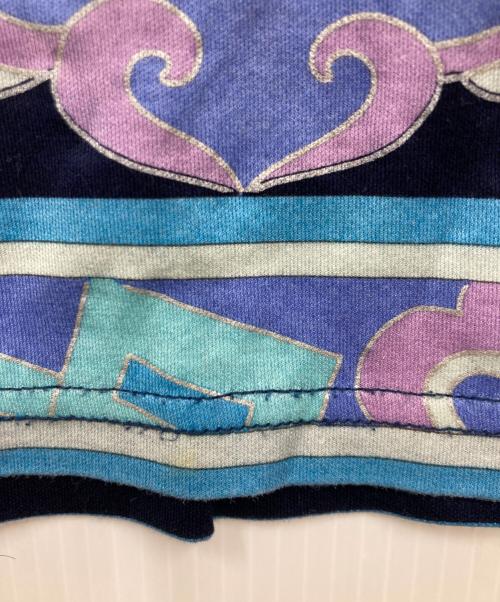 LEONARD（レオナール）LEONARD (レオナール) 総柄Tシャツ スカイブルー サイズ:Lの古着・服飾アイテム