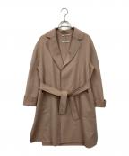 'S Max Maraエスマックスマーラ）の古着「cucito a mano ウール アンゴラ混 ガウンコート」｜ベージュ