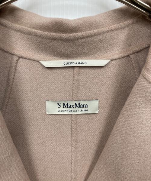 'S Max Mara（エスマックスマーラ）'S Max Mara (エスマックスマーラ) cucito a mano ウール アンゴラ混 ガウンコート ベージュ サイズ:40の古着・服飾アイテム