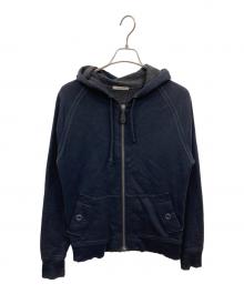 BOTTEGA VENETA（ボッテガベネタ）の古着「ジップパーカー」｜ネイビー