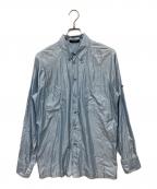 VERSACEヴェルサーチェ）の古着「ナイロンポリエステルシャツ」｜スカイブルー