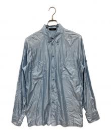 VERSACE（ヴェルサーチェ）の古着「ナイロンポリエステルシャツ」｜スカイブルー