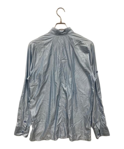 VERSACE（ヴェルサーチェ）VERSACE (ヴェルサーチェ) ナイロンポリエステルシャツ スカイブルー サイズ:48の古着・服飾アイテム