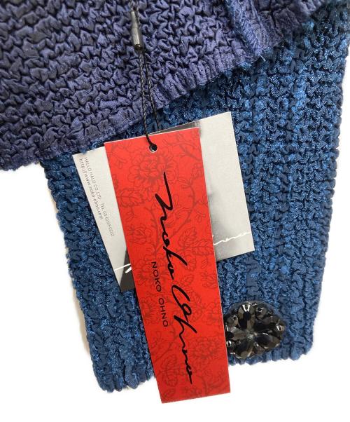 NOKO OHNO（ノコ オーノ）NOKO OHNO (ノコ オーノ) フラワーコサージュノーカラージャケット ネイビー サイズ:42 未使用品の古着・服飾アイテム