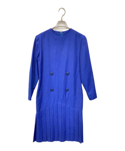 Christian Dior PRET-A-PORTER（クリスチャンディオールプレタポルテ）Christian Dior PRET-A-PORTER (クリスチャンディオールプレタポルテ) ワンピース ブルー サイズ:7の古着・服飾アイテム