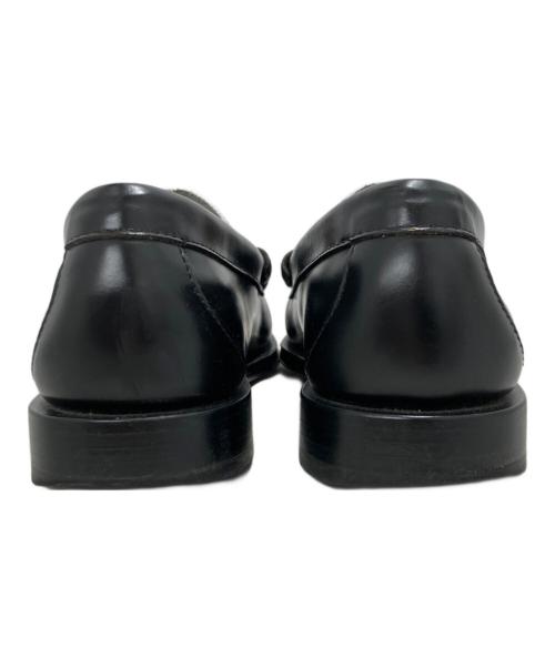 G.H.BASS（ジーエイチバス）G.H.BASS (ジーエイチバス) ローファー ブラック×ホワイト サイズ:40の古着・服飾アイテム