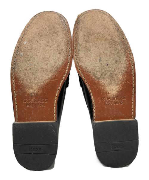 G.H.BASS（ジーエイチバス）G.H.BASS (ジーエイチバス) ローファー ブラック×ホワイト サイズ:40の古着・服飾アイテム