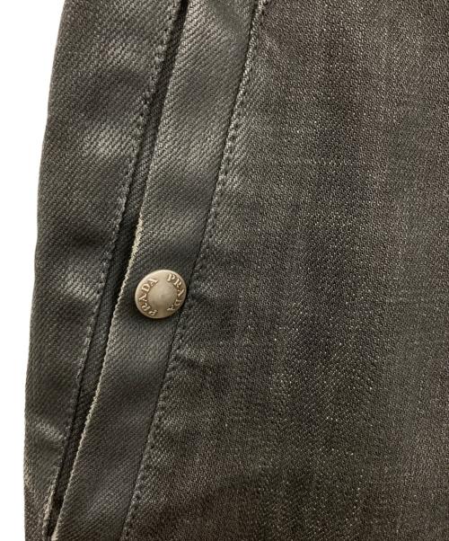 PRADA（プラダ）PRADA (プラダ) コーティングデニムパンツ ブラック サイズ:46の古着・服飾アイテム