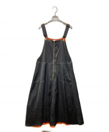 TEVALT（テバルト）の古着「サロペット」｜ブラック×オレンジ
