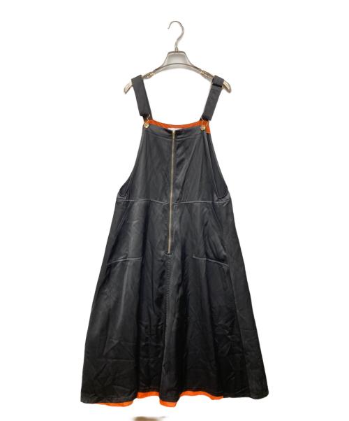 TEVALT（テバルト）TEVALT (テバルト) サロペット ブラック×オレンジ サイズ:38の古着・服飾アイテム