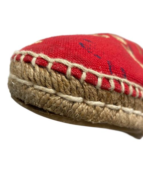 PRADA（プラダ）PRADA (プラダ) スリッポン レッド サイズ:39の古着・服飾アイテム