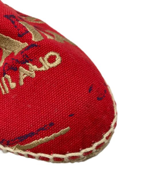 PRADA（プラダ）PRADA (プラダ) スリッポン レッド サイズ:39の古着・服飾アイテム