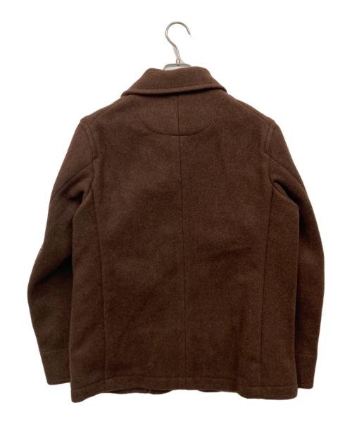 DANTON（ダントン）DANTON (ダントン) 丸襟ウールモッサジャケット ブラウン サイズ:40 未使用品の古着・服飾アイテム