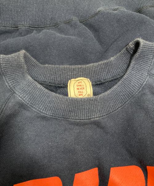 BAPE BY A BATHING APE（ベイプバイアベイシングエイプ）BAPE BY A BATHING APE (ベイプバイアベイシングエイプ) スウェット ネイビー サイズ:表記無しの古着・服飾アイテム