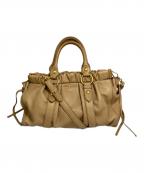 MIU MIUミュウミュウ）の古着「VITELLO LUX 2WAYバッグ」｜ベージュ