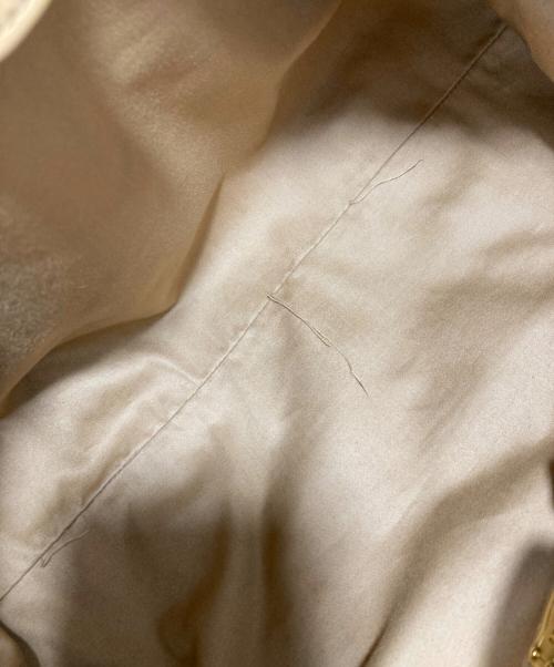 MIU MIU（ミュウミュウ）MIU MIU (ミュウミュウ) VITELLO LUX 2WAYバッグ ベージュの古着・服飾アイテム