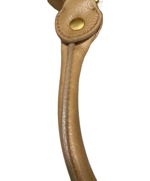 MIU MIU（ミュウミュウ）MIU MIU (ミュウミュウ) VITELLO LUX 2WAYバッグ ベージュの古着・服飾アイテム