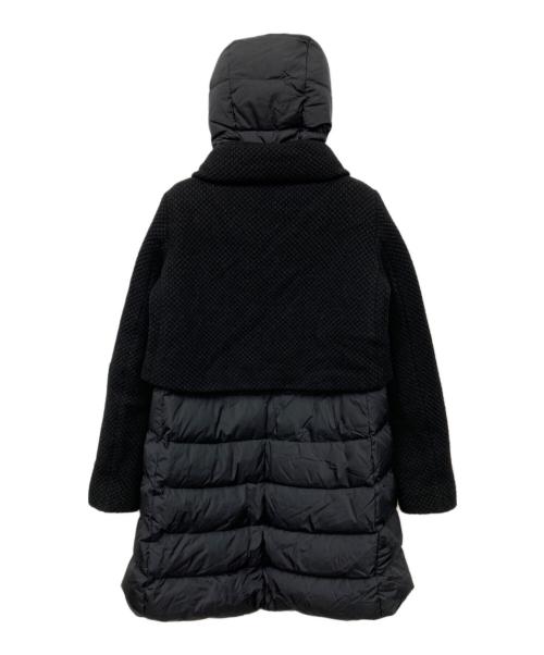 HERNO（ヘルノ）HERNO (ヘルノ) 異素材 ロングコート ブラック×シルバー サイズ:40の古着・服飾アイテム